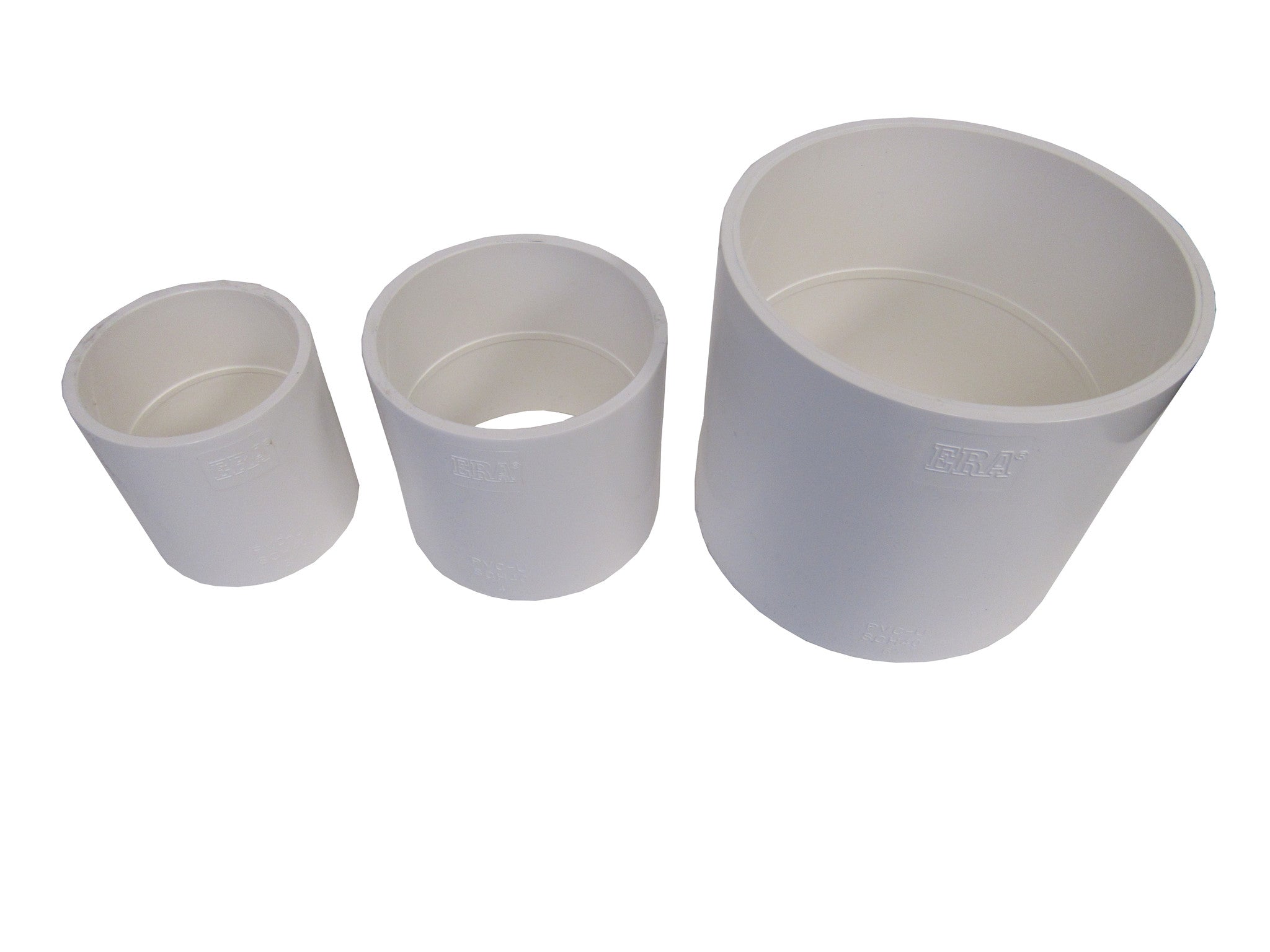 ERA Sch 40 PVC Straight Coupling, 1/2 Inch Socket x Socket