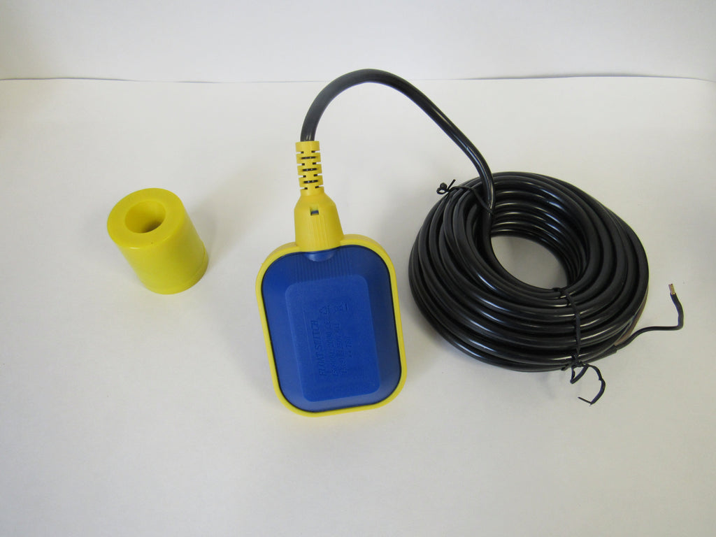 Float Level Controller Switch, 25 Ft. Cable with Weight, 125/250VAC, Normally Open