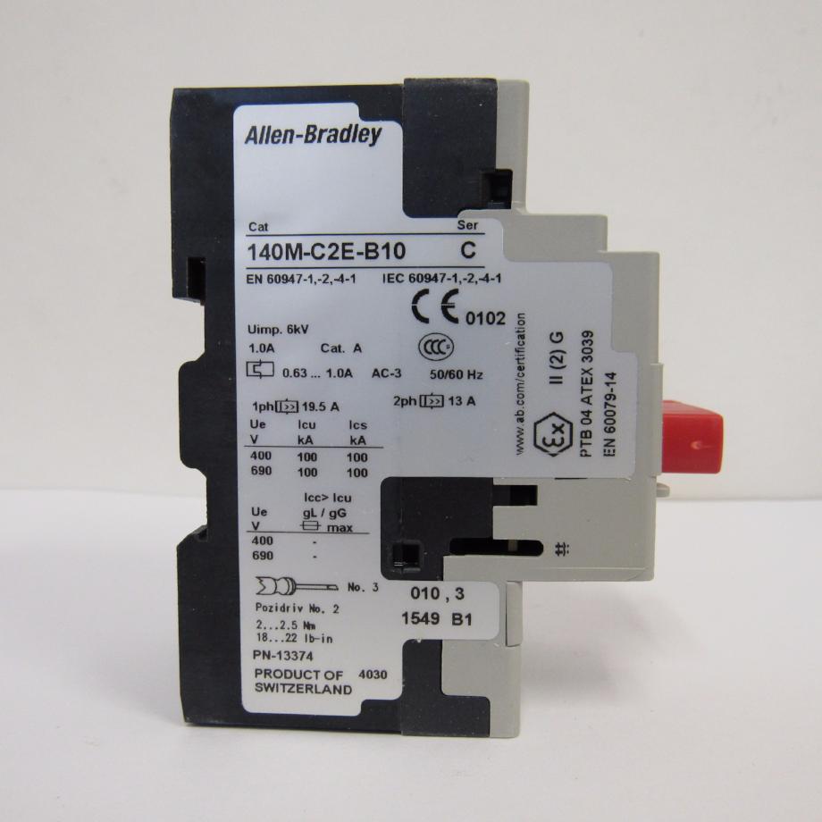 Allen Bradley 140M-C2E-A63 Motor Protector Circuit Breaker - 0.63 AMP