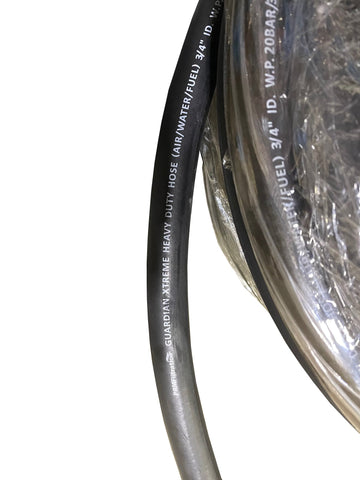 PRMFiltration Guardian Xtreme 3/4 Inch MultiPurpose Chemical Resistant Hose, Black