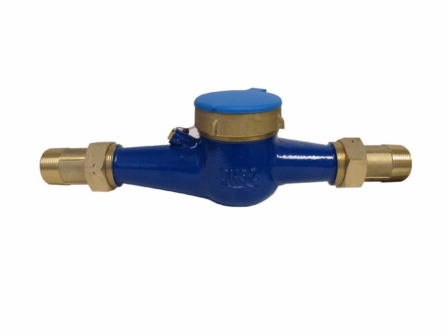 PRM 1/2 Inch Multi-Jet Brass Totalizing Water Meter