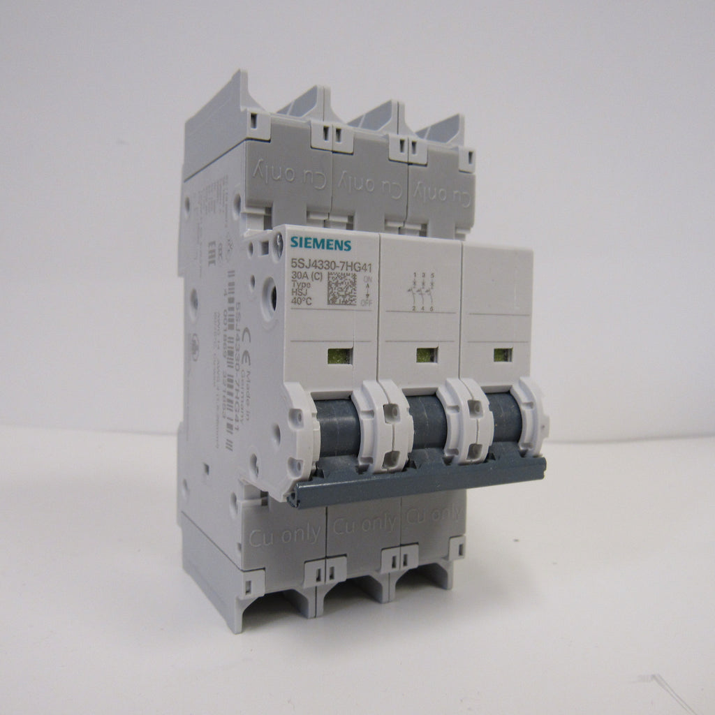 Siemens 5SJ4330-7HG41 Mini Circuit Breaker - 3 Pole - 240 V - 30 Amp
