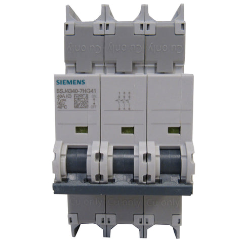 Siemens 5SJ4350-7HG41 Mini Circuit Breaker - 3 Pole - 240 V - 50 Amp