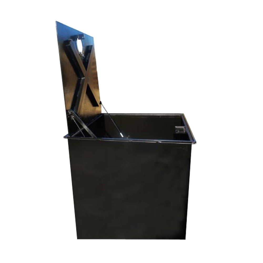 48 X 48 X 24 Inch Well Vault, Hinged, Locking Lid, Water Resistant, Lift Assist