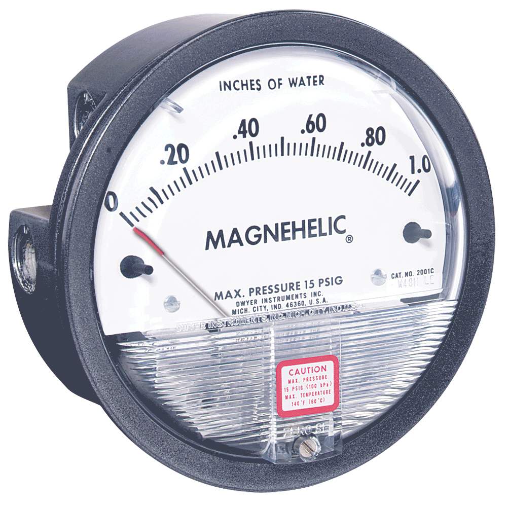 Dwyer 2003 Magnehelic® Differential Pressure Gauge - 0-3 Inches Of Water