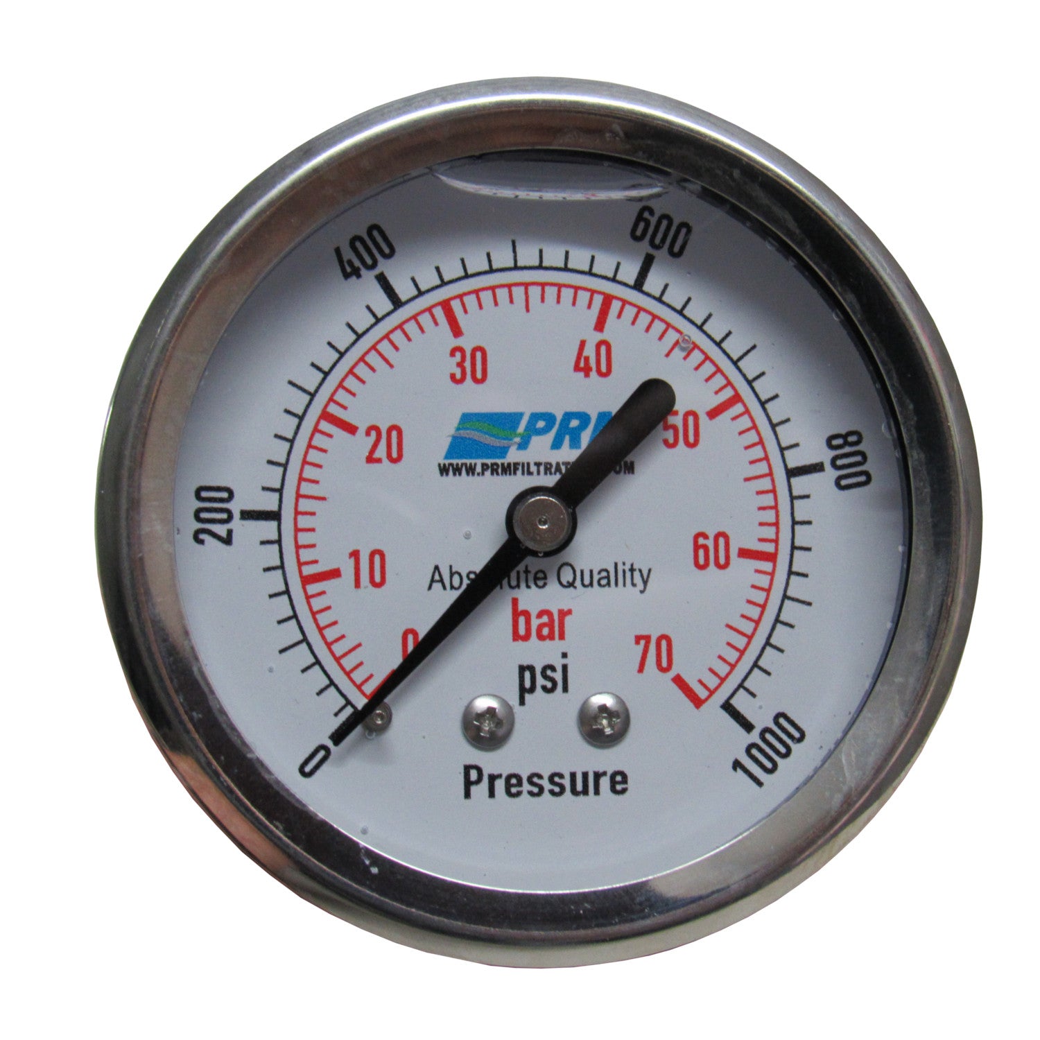 0 1000 PSI Pressure Gauge 2.5