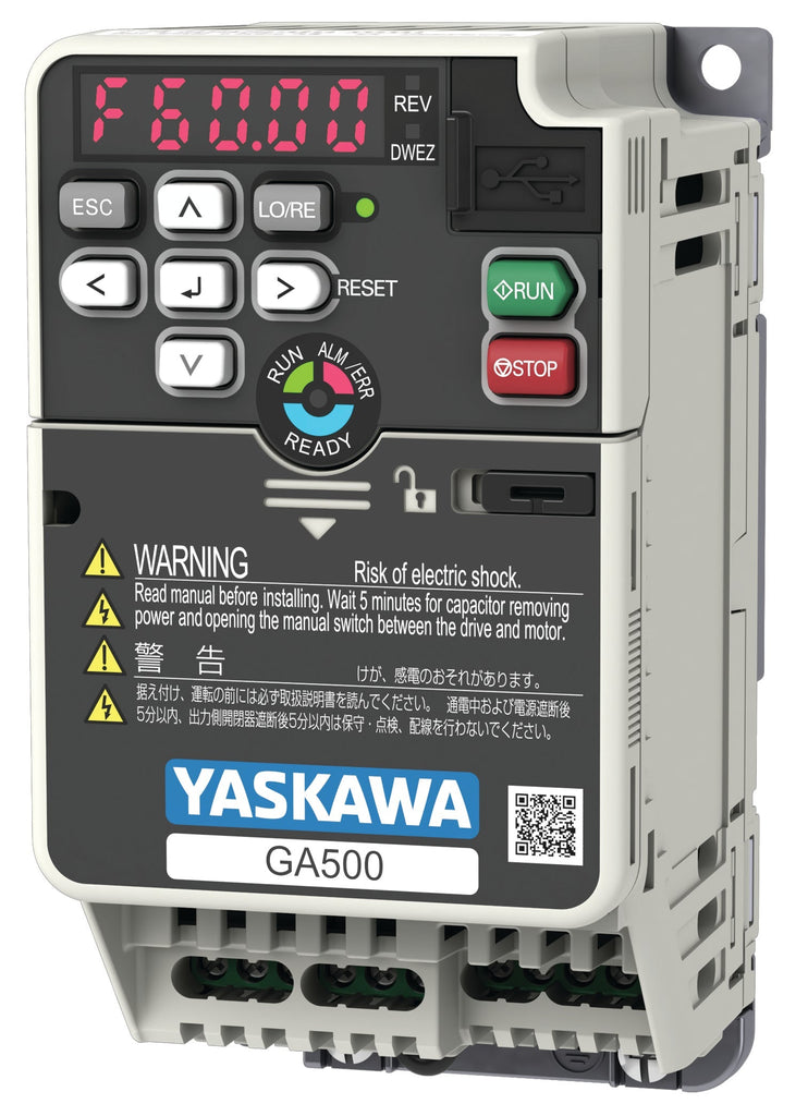 Yaskawa GA50U2010ABA 3 HP 230V 3 Phase Variable Frequency Drive