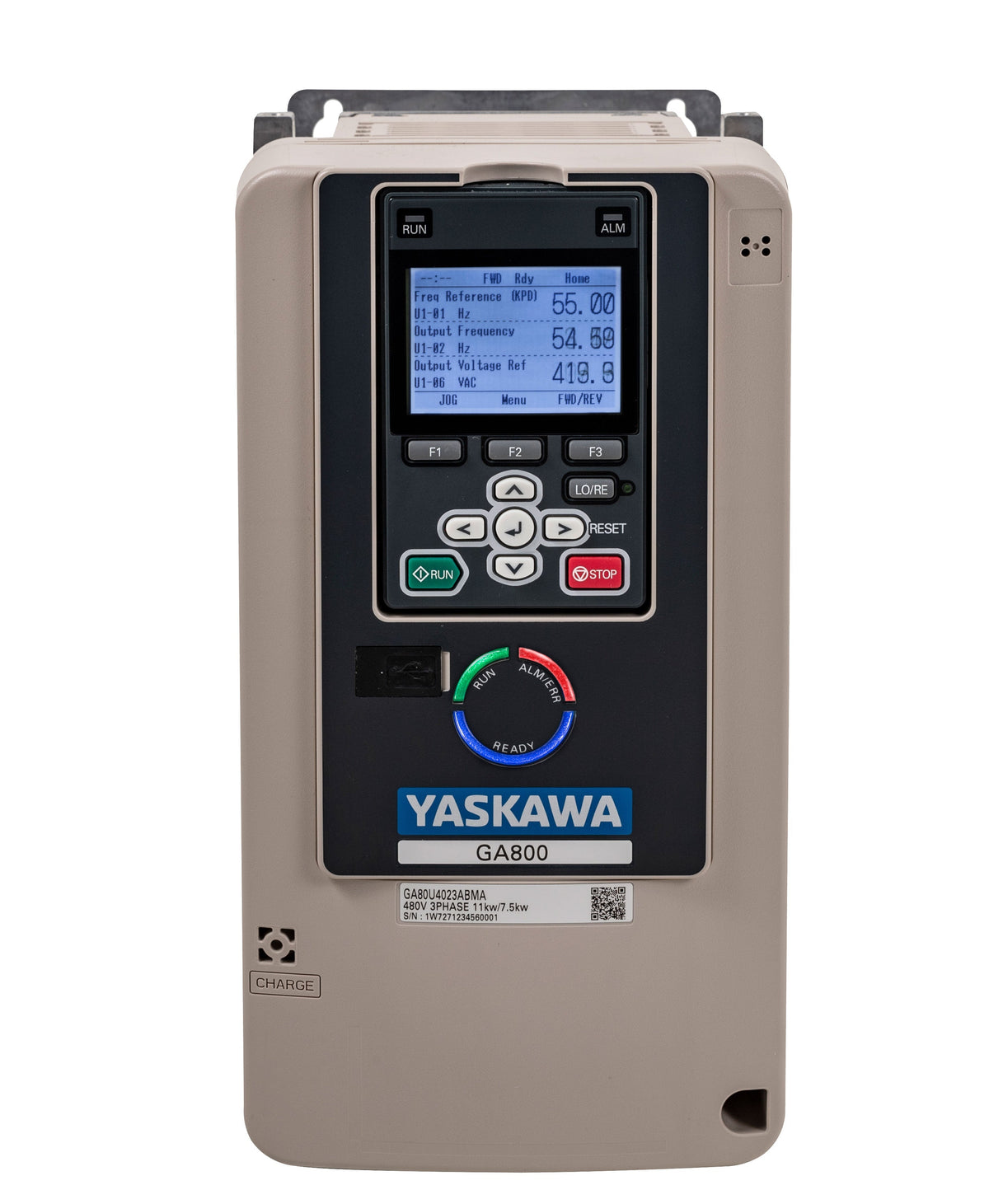 Yaskawa GA80U4103ABM 75 HP 480V 3 Phase VFD AC Drive