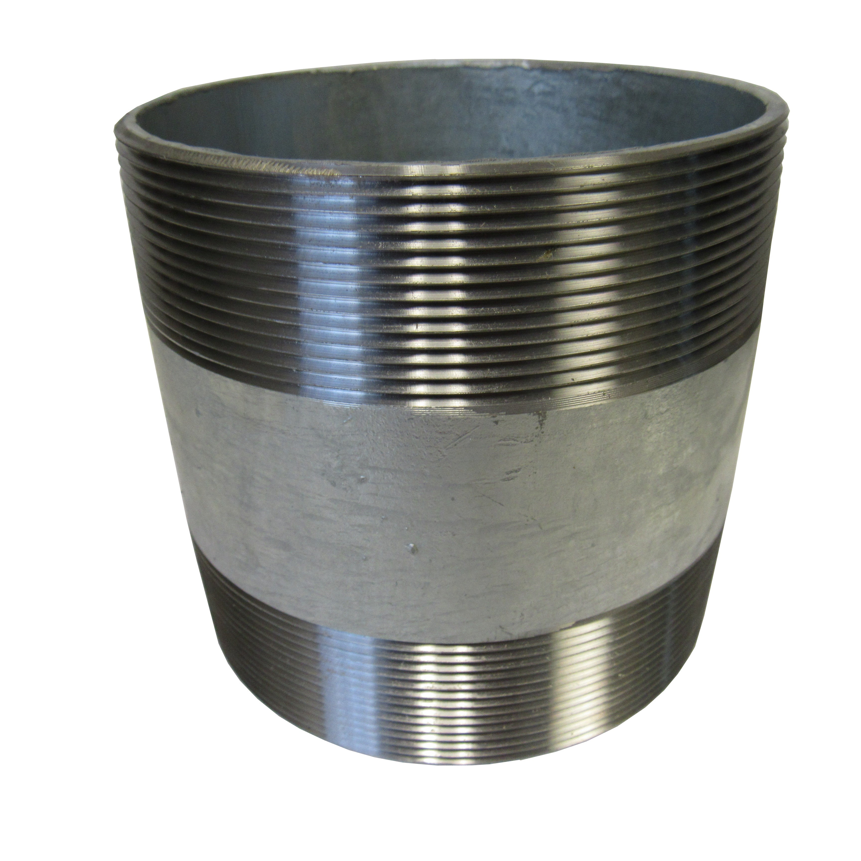 Galvanized Pipe Nipple, 4 Inch x 6 Inch