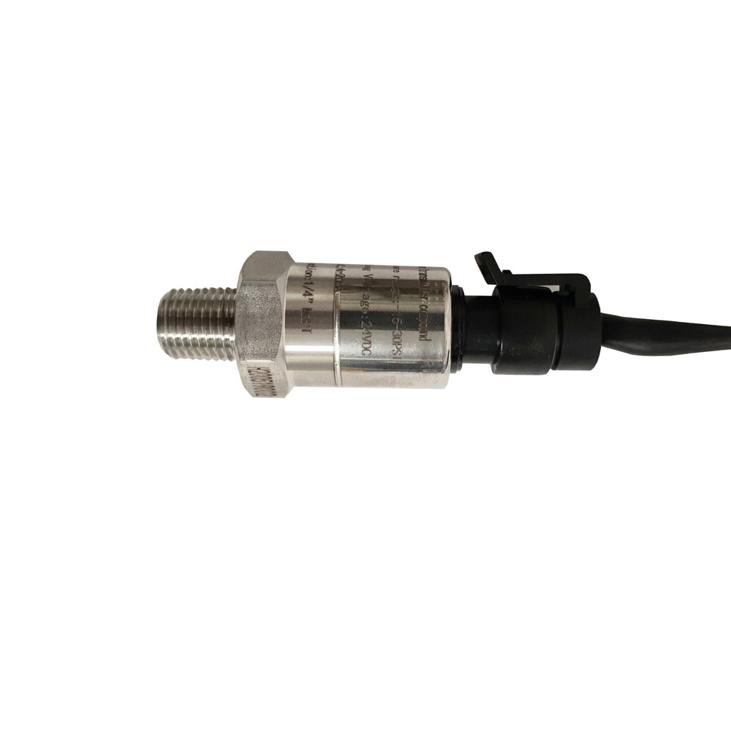 PRM Compound Pressure Transmitter, -15 PSI to 30 PSI, 304 SS Case, Diffused Silicone Core, 1/4 Inch NPT Connection, 24 VDC, 4~20mA