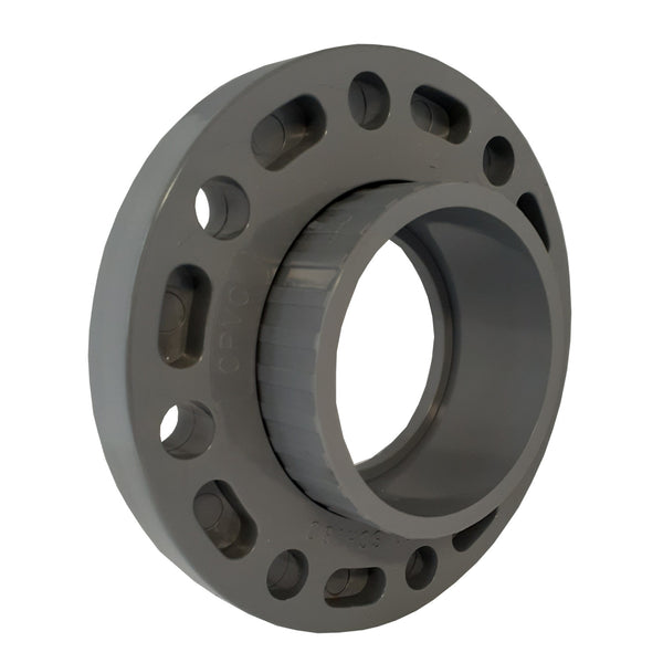 ERA 10” Schedule 80 PVC Van Stone Flange – Socket Connection – Gray – 8 Bolt