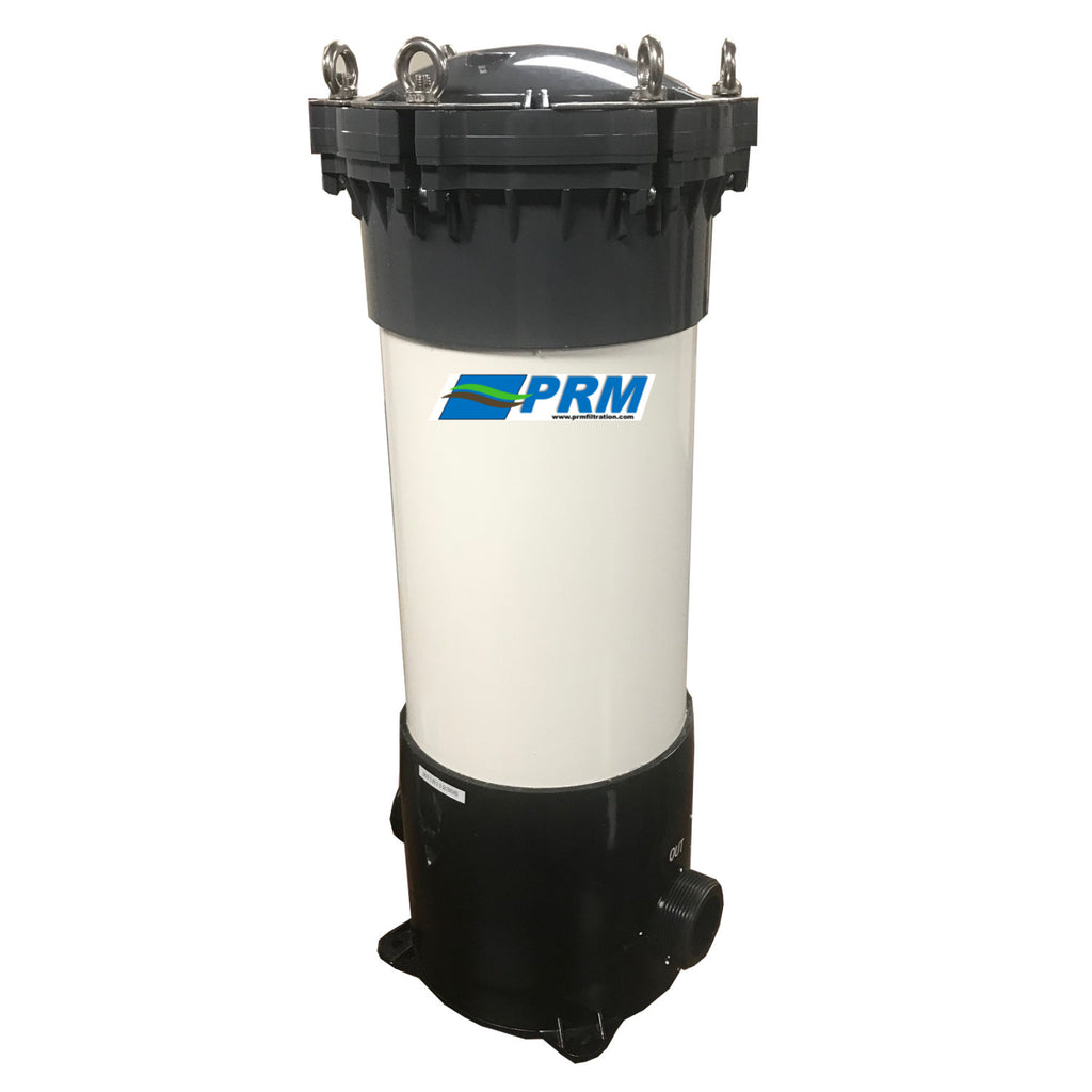 PRM PVC 5 Cartridge Filter Housing, Uses 20" Cartridges, 1-1/2 Inch NPT In/Out