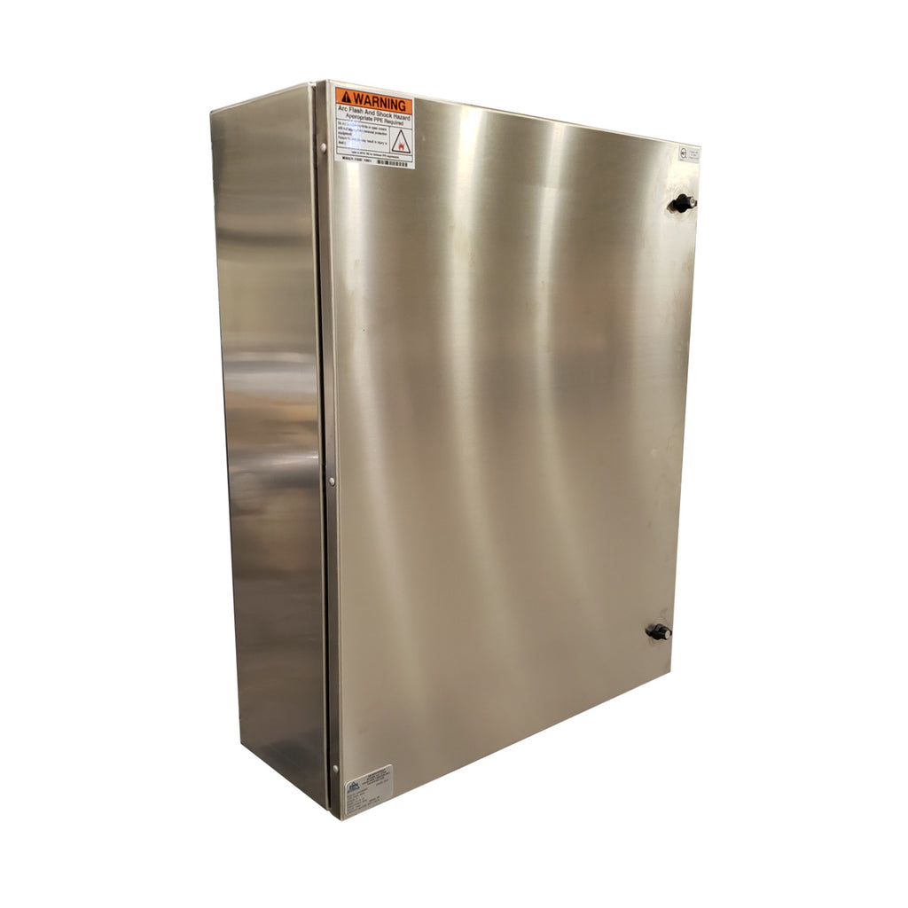 Tecnomatic Stainless Steel Electrical Enclosure, 20 X 20 X 8 With Dead Front and Back Plate, 28134-SS
