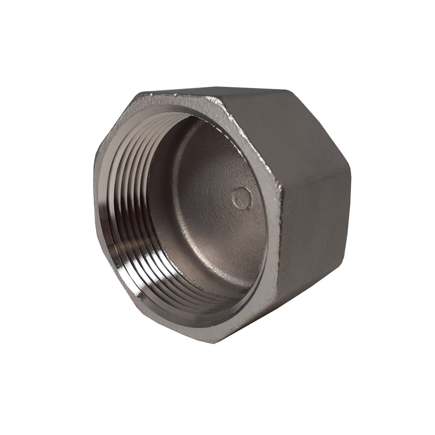 1-1/4 Inch NPT Threaded Stainless Steel Cap, 304 SS, 150#