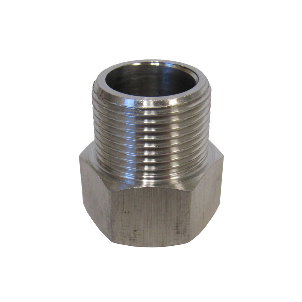 Stainless Steel Adapter, 1/4 Inch NPT Female X 1/4 Inch BSPP Male