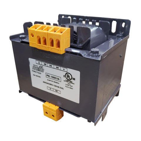 Tecnomatic Panel Mount T1ULF Multi Voltage Control Transformer 1000VA, Single Phase, UL Listed