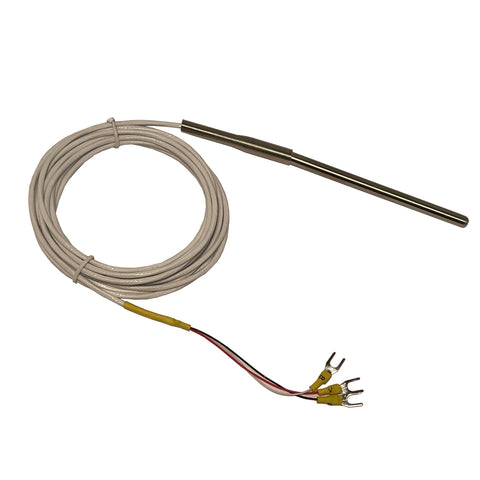 PT100 PTFE Coated 3-Wire Temperature Sensor With 304 Stainless Steel Probe