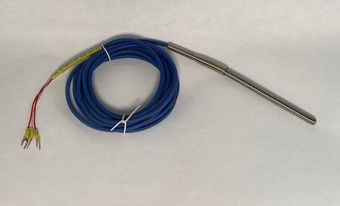 PT100 Silicone Coated 3-Wire Temperature Sensor With 304 Stainless Steel Probe
