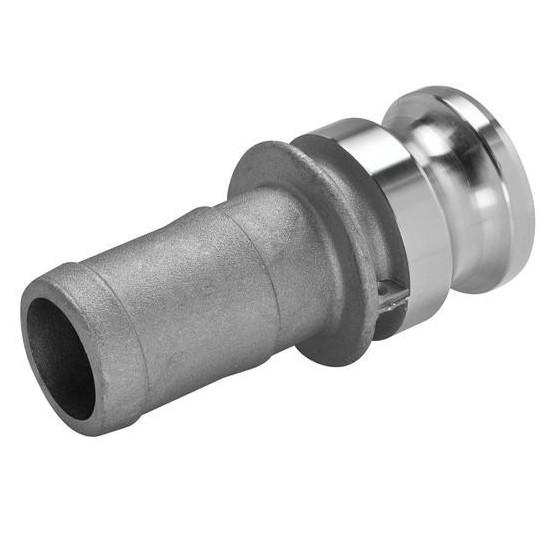 Stainless Steel Cam & Groove E200 Fitting, 2 Inch Male Camlock X Hose Shank