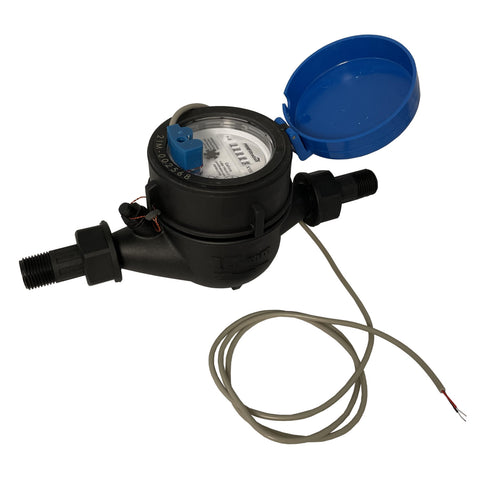PRM 1/2 Inch Multi-Jet Nylon Totalizing Water Meter with Pulse Output, EPDM Seals