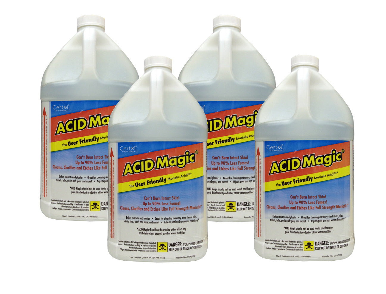 Acid Magic® Buffered Muriatic Acid, Case of (4) 1 Gallon Jugs