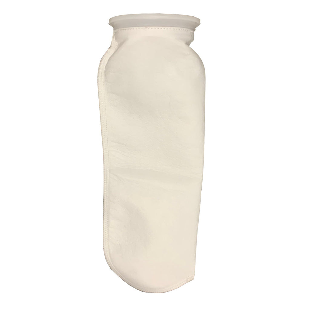 #2 Size 100 Micron Liquid Filter Bags for use with PPH Housing, Polyester Felt, Polypropylene Ring