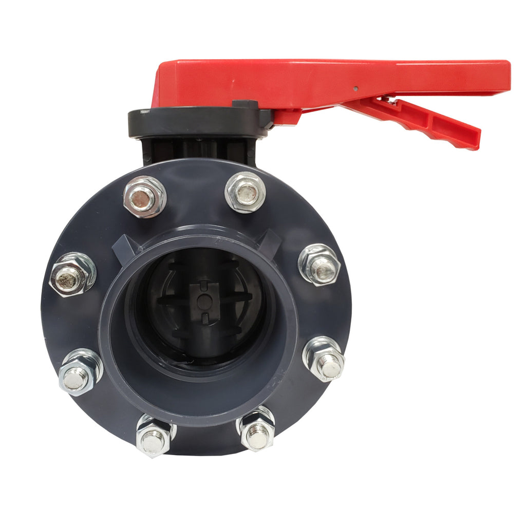 ERA Sch 80 PVC 8 Inch Butterfly Valve Kit, With Flanges and Hardware
