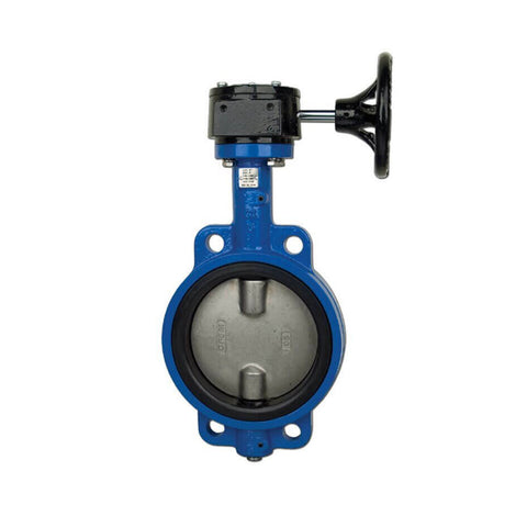 Bonomi G530S Gear Operated Butterfly Valve, Viton Seat, Wafer Body, Stainless Steel Disc