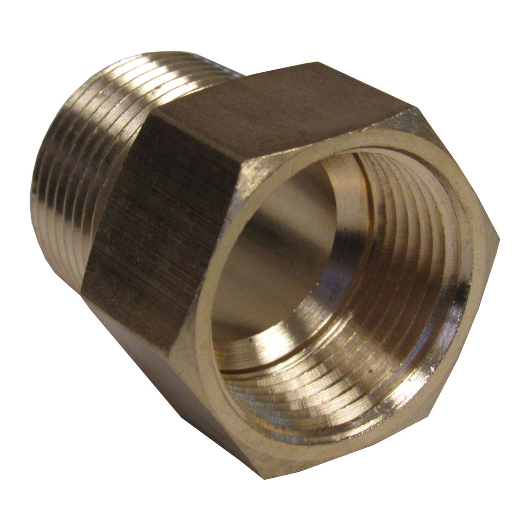 Brass Adapter - 3/8 Inch NPT Female X 3/8 Inch BSPP Male with Sealing Washer