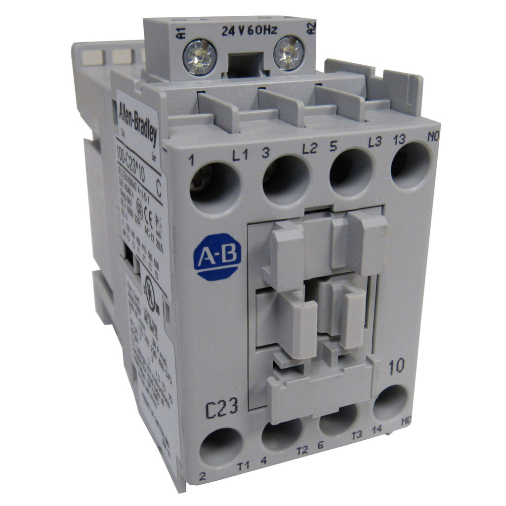 Allen-Bradley 100-C23J10 IEC Standard Contactor, 23 Amp, 24VAC Coil