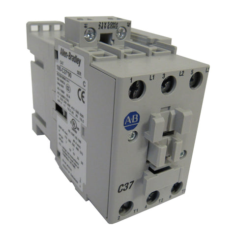 Allen-Bradley 100-C37EJ10 IEC Standard Contactor, 37 Amp, 24VDC Coil
