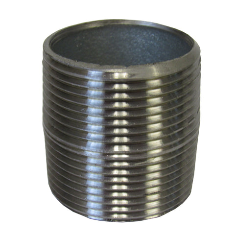 Galvanized Pipe Close Nipple, 3 Inch x Close