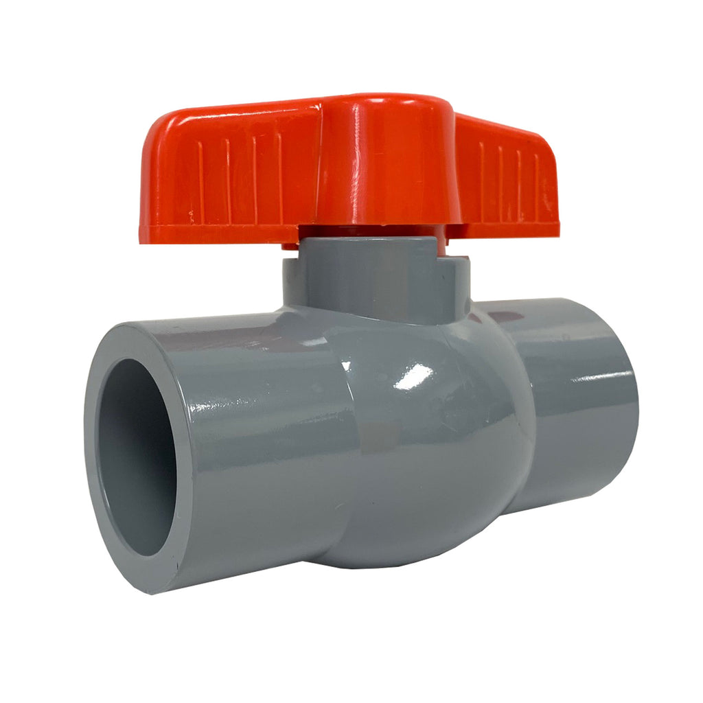 1/2 Inch Schedule 80 CPVC Compact Ball Valve, Socket Connect