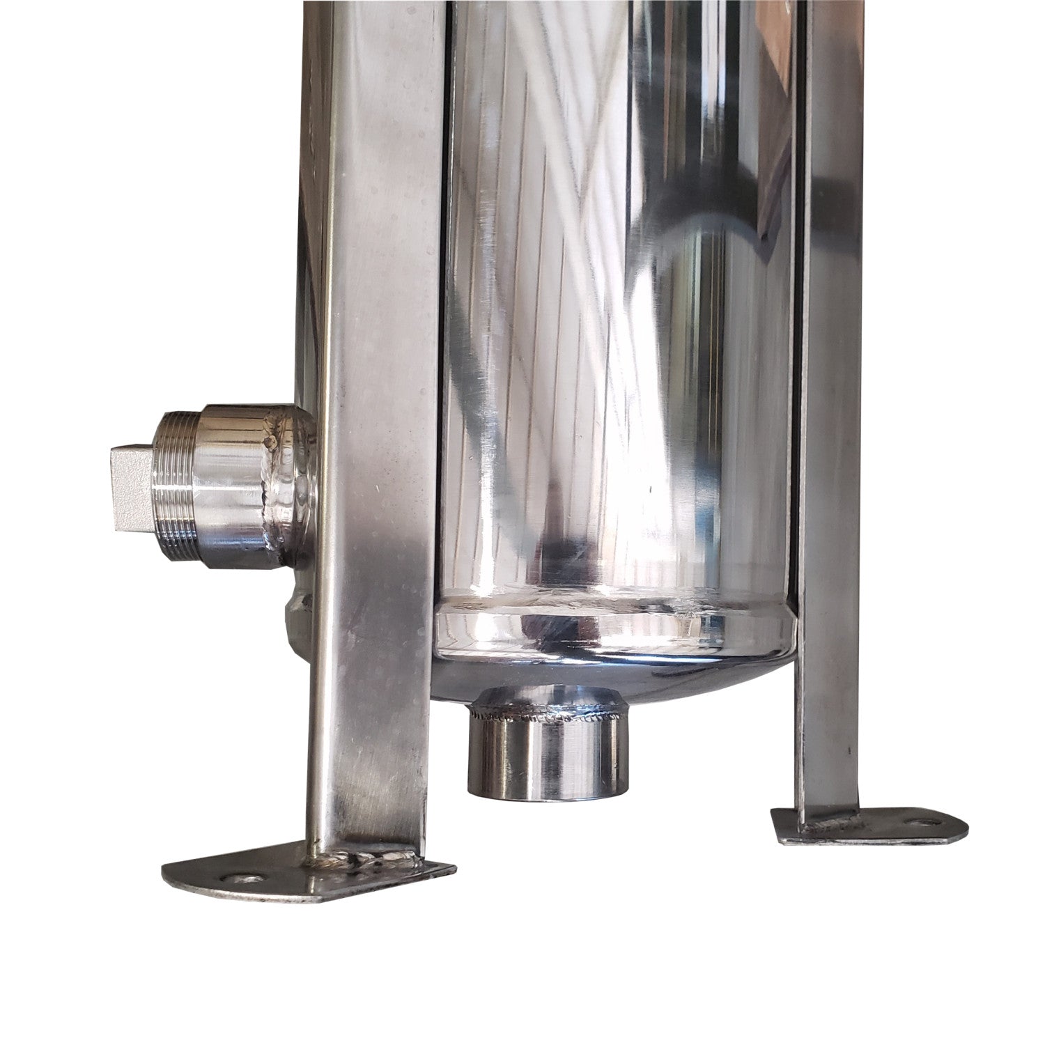 PRM #2 304 Stainless Steel Bag Filter Housing, 2 Inch NPT Inlet, Dual Side or Bottom 2 Inch NPT Outlet, 150 psi