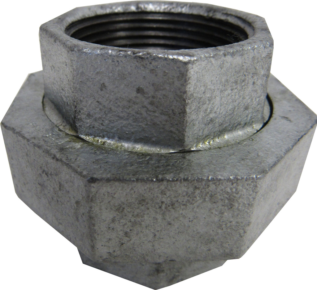2 Threaded Union Galvanized Union - 2 Inch NPT Thread | Galvanized Fittings