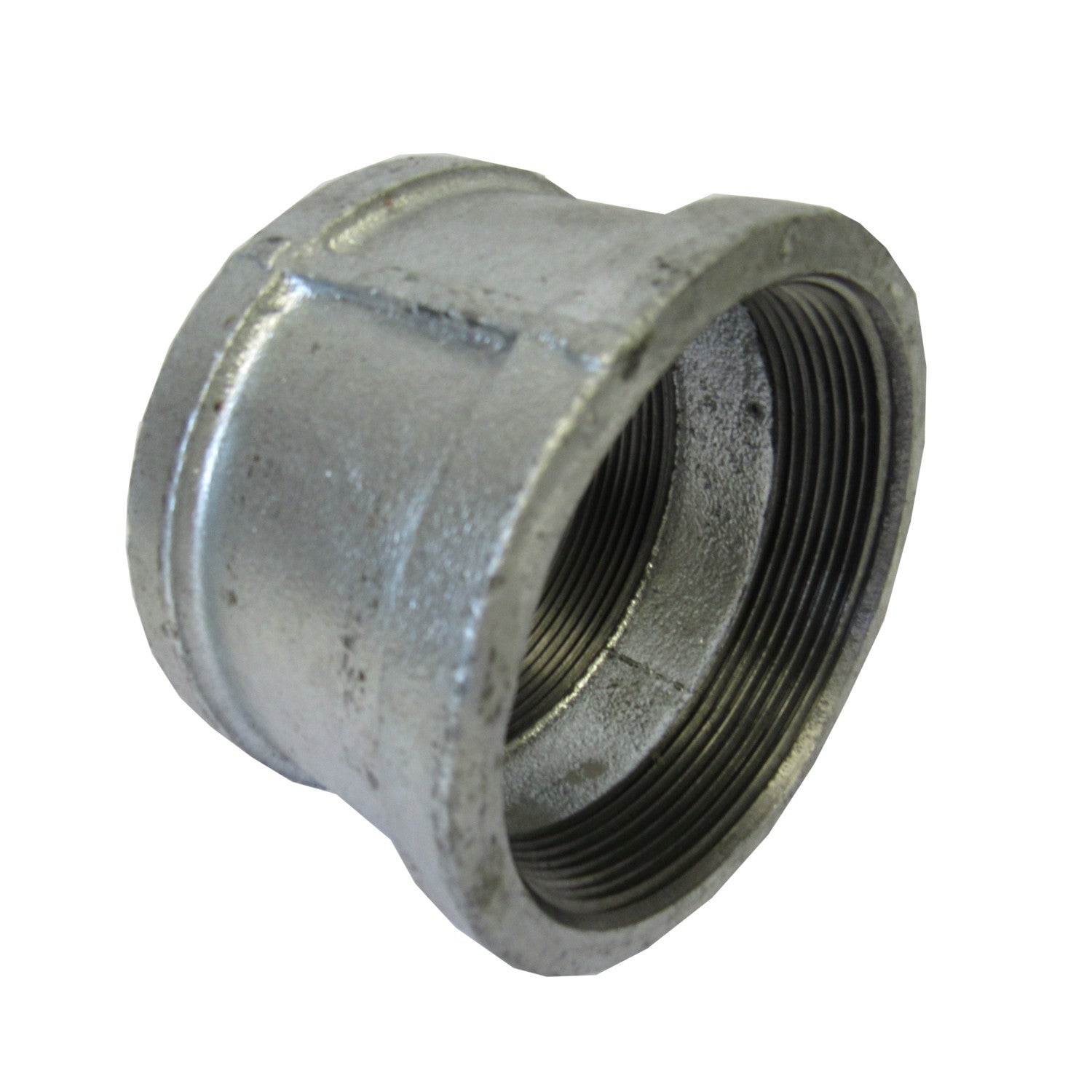 Galvanized Straight Coupling, 2 Inch NPT Thread