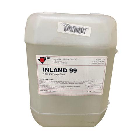 Inland 99 Full Synthetic Oil for Liquid Ring Pumps/ Vacuum Pumps, 5 Gallons