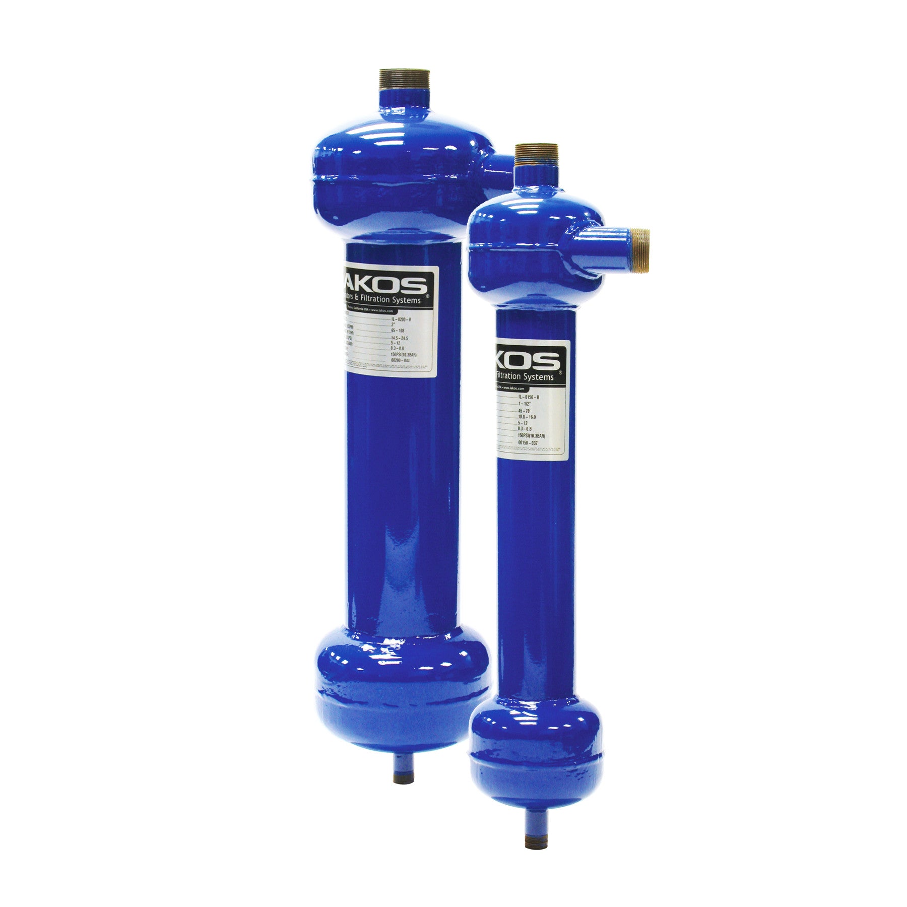 Lakos Filtration ILB-0037 Carbon Steel Centrifugal Separator, 3-6 GPM