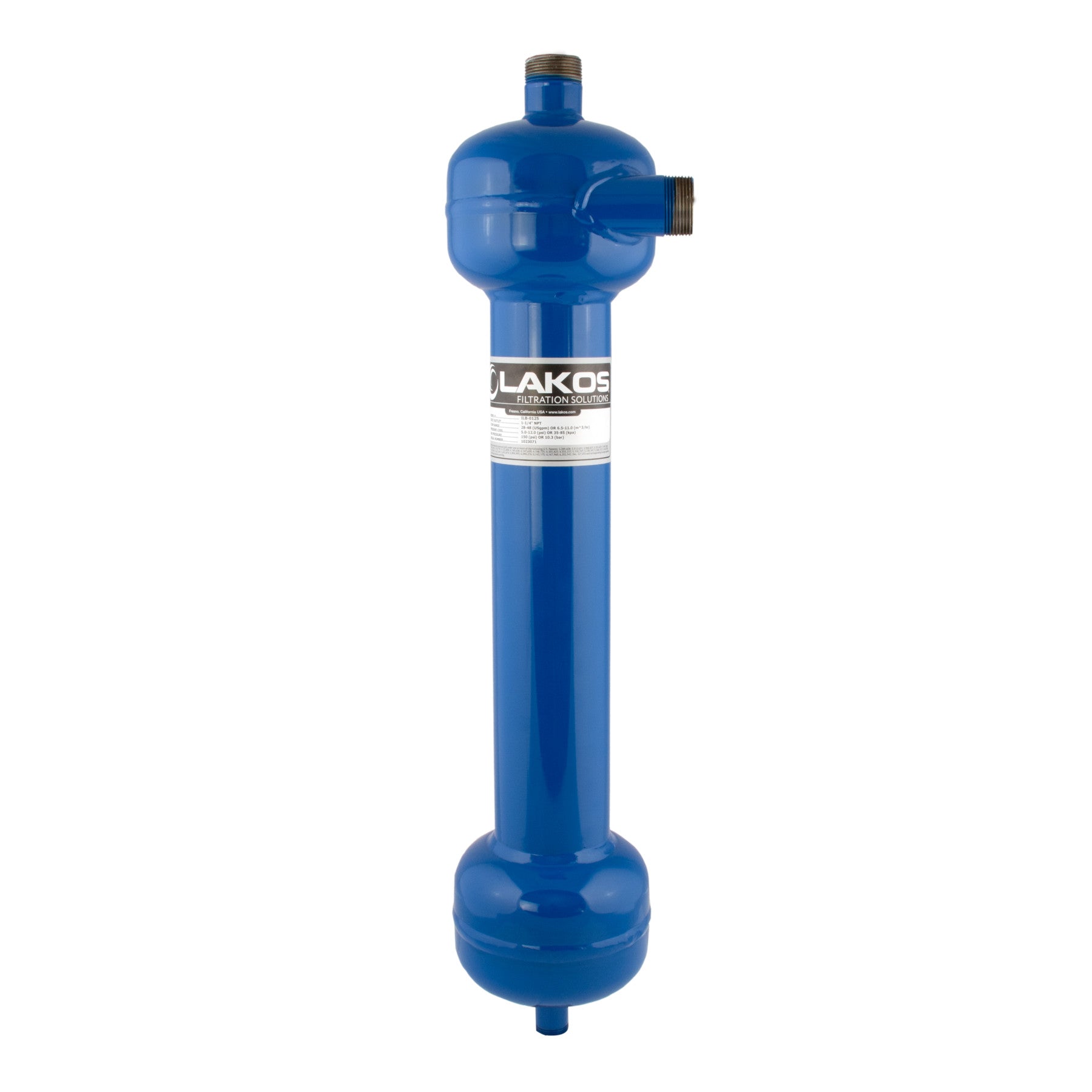 Lakos Filtration ILB-0150 Carbon Steel Centrifugal Separator, 45-70 GPM