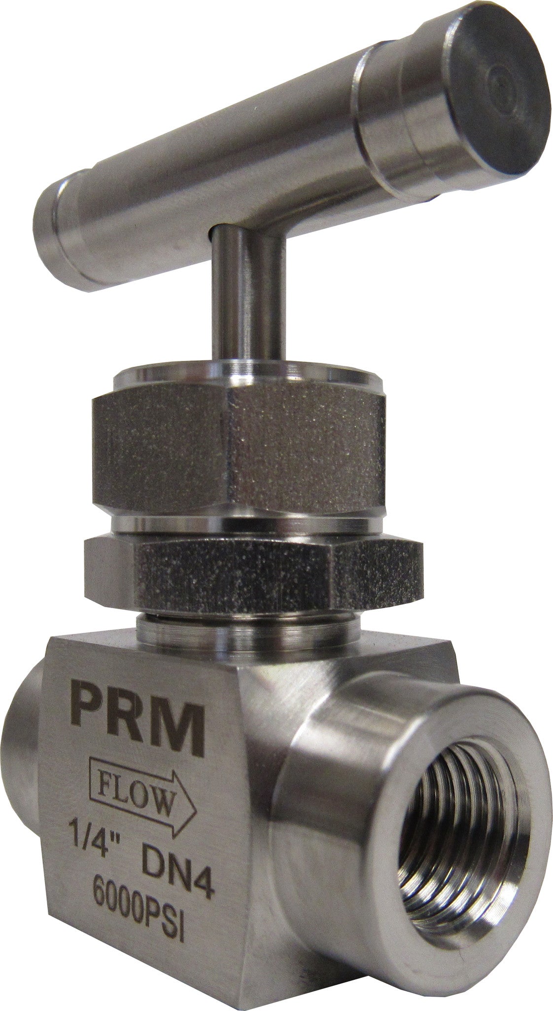 1/4 Inch Needle Valve, 304 Stainless Steel (Female NPT)