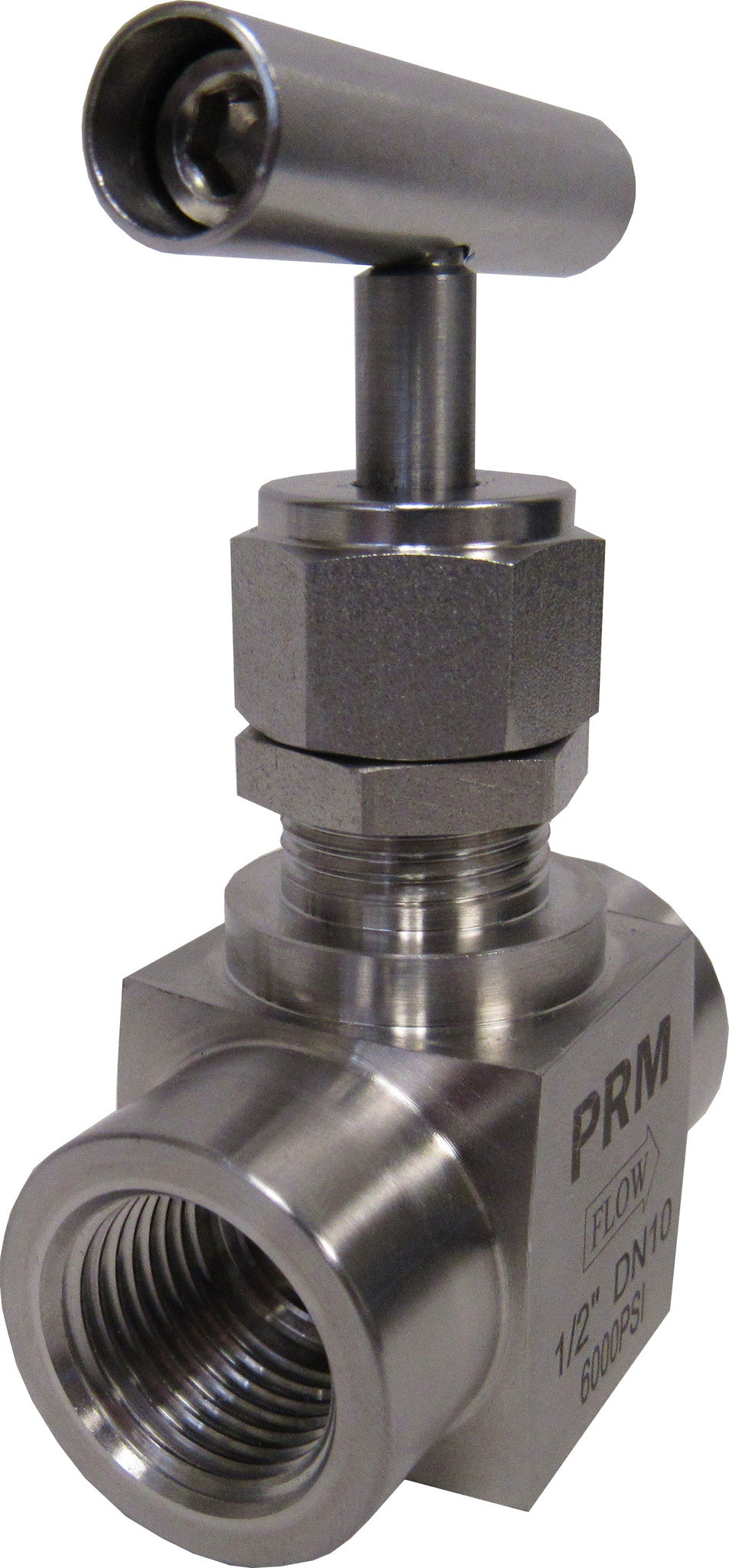 TAISHER 304 Stainless Steel High Pressure Needle Valve - 1/2" Female NPT, For Water/Gas/Oil