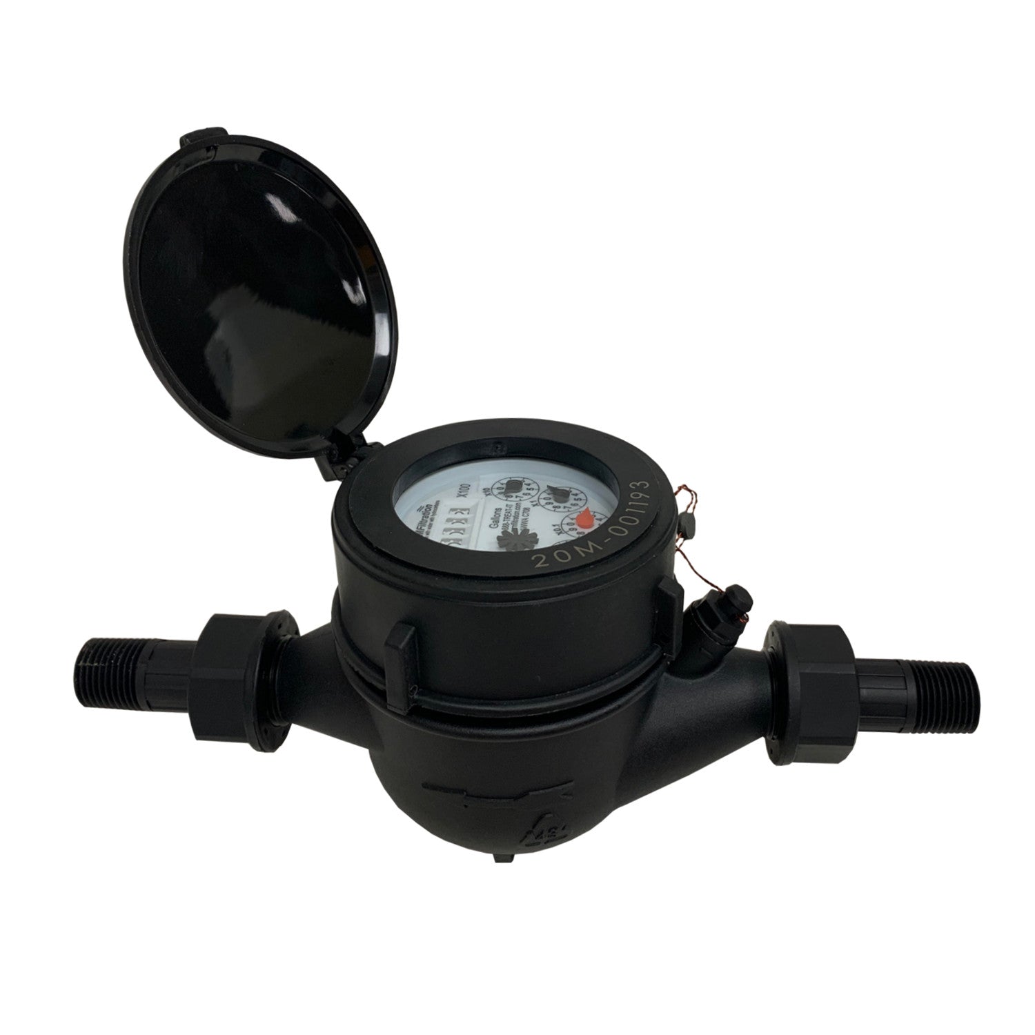 PRM 1/2 Inch Multi-Jet Nylon Totalizing Water Meter