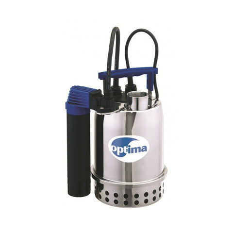 Ebara Pump Optima 3SS1 Stainless Steel Submersible Sump/Drainage Pump, 1/3 HP