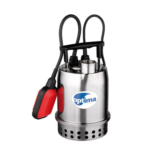 Ebara Pump Optima 3AS1 Stainless Steel Submersible Sump/Drainage Pump, 1/3 HP