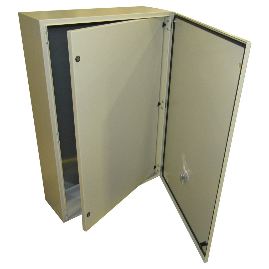 Tecnomatic Panel Enclosure, 48 X 32 X 12 with Dead Front and Back Plate, Powder Coated, 28260-PD