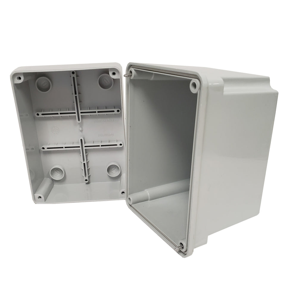Tecnomatic Plastic Junction Box with Raised Cover, 5.91" x 4.33" x 5.51"