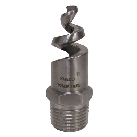 KMECO 1/4 Inch MNPT Spray Nozzle SS 316 120° Spray Angle