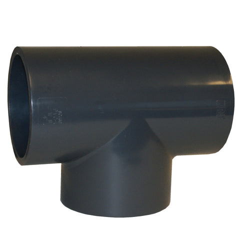 ERA Sch 80 PVC Straight Tee, 3 Inch Socket Connect