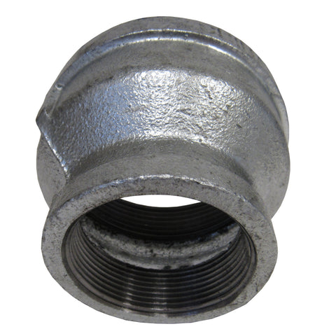 Galvanized Bell Reducing Coupling, 4 Inch X 2 Inch NPT Thread