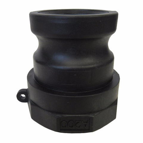 A200 Polypropylene Cam & Groove Fitting, 2 Inch Male Camlock Adapter X Female NPT Thread